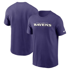 Nike Baltimore Ravens Primetime Wordmark Essential T-Shirt Purple