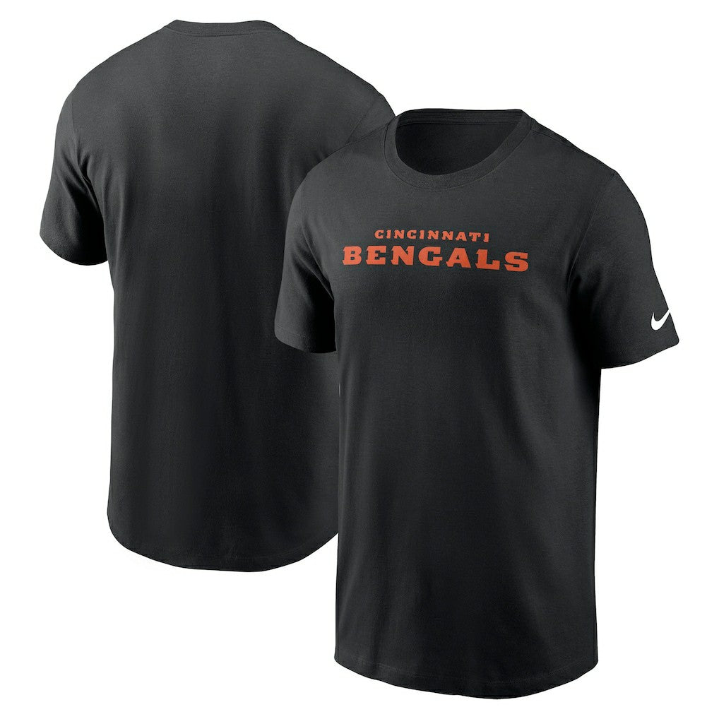 Nike Cincinnati Bengals Primetime Wordmark Essential T-Shirt Black