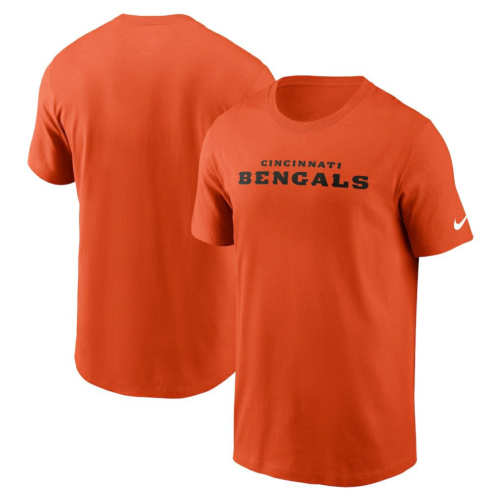 Nike Cincinnati Bengals Primetime Wordmark Essential T-Shirt Orange