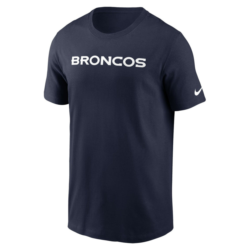 Nike Denver Broncos Primetime Wordmark Essential T-Shirt Navy