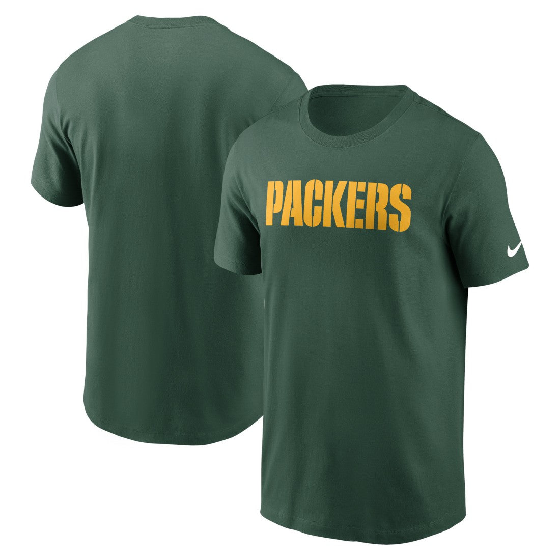 Nike Green Bay Packers Primetime Wordmark Essential T-Shirt Green