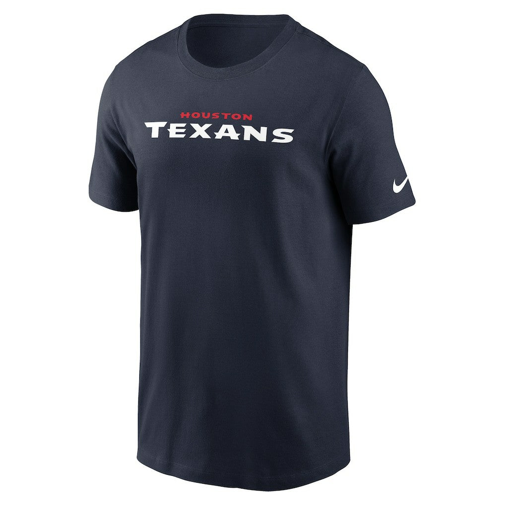 Nike Houston Texans Wordmark Essential T-Shirt Navy