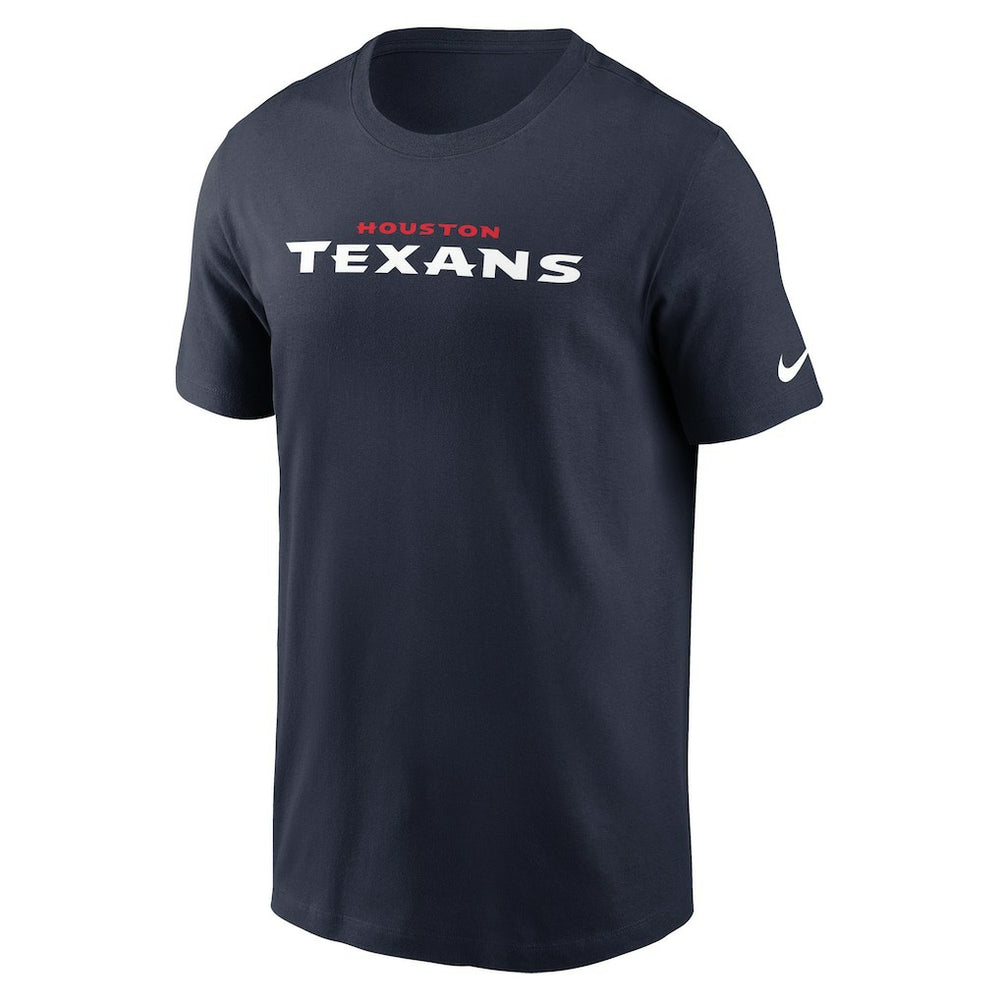Nike Houston Texans Wordmark Essential T-Shirt Navy