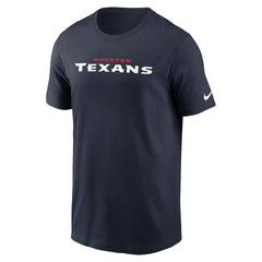 Nike Houston Texans Wordmark Essential T-Shirt Navy