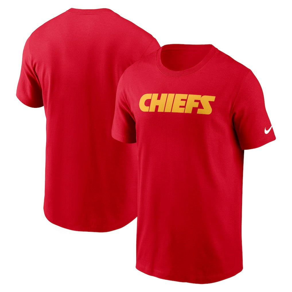 Nike Kansas City Chiefs Primetime Wordmark Essential T-Shirt Red