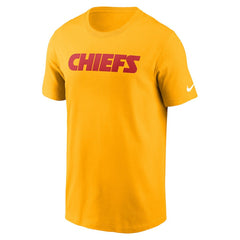 Nike Kansas City Chiefs Primetime Wordmark Essential T-Shirt Gold