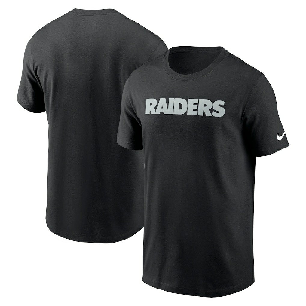 Nike Las Vegas Raiders Primetime Wordmark Essential T-Shirt Black