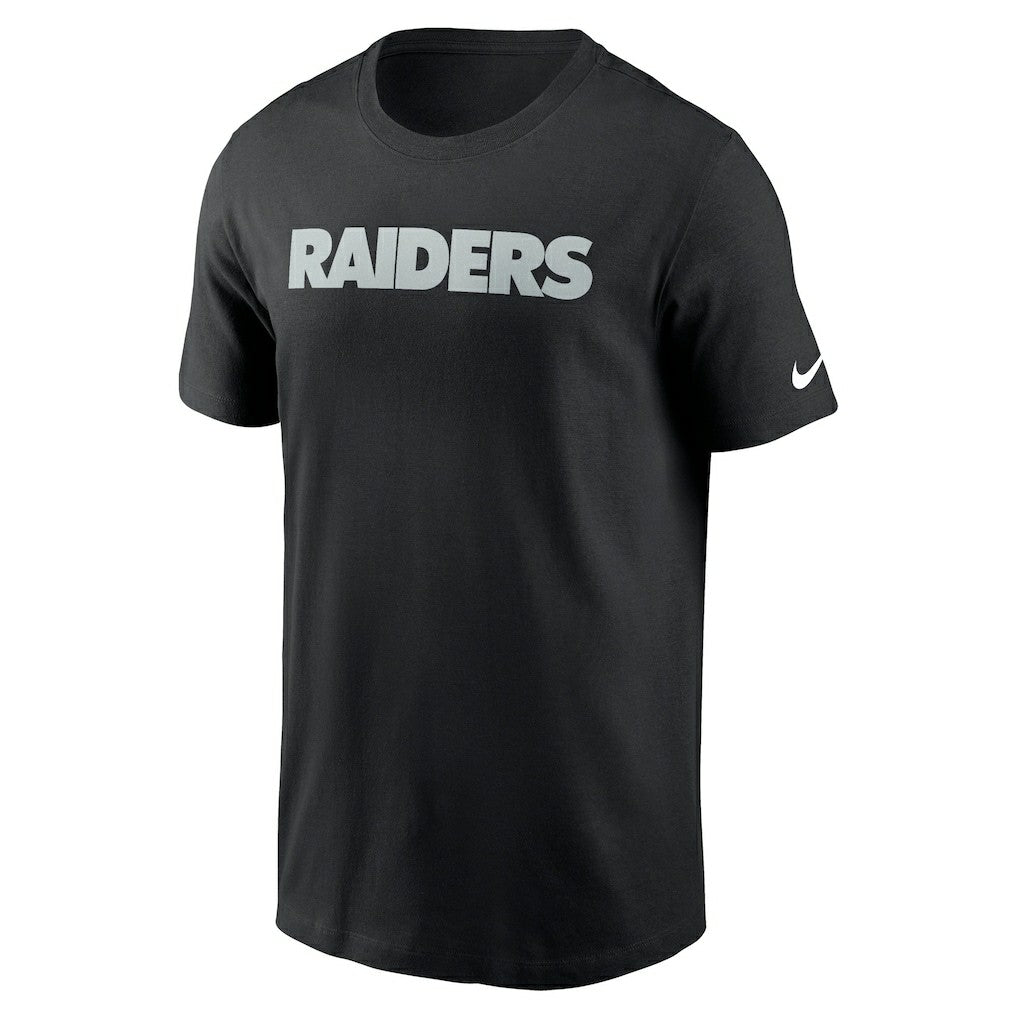 Nike Las Vegas Raiders Primetime Wordmark Essential T-Shirt Black