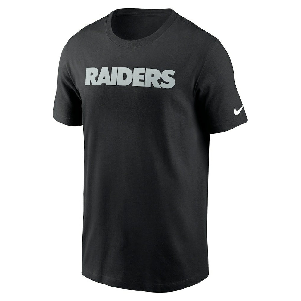 Nike Las Vegas Raiders Primetime Wordmark Essential T-Shirt Black