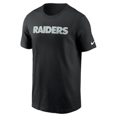 Nike Las Vegas Raiders Primetime Wordmark Essential T-Shirt Black