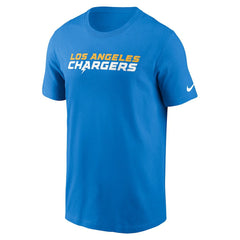 Nike Los Angeles Chargers Primetime Wordmark Essential T-Shirt Powder Blue
