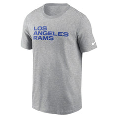 Nike Los Angeles Rams Primetime Wordmark Essential T-Shirt Heather Gray