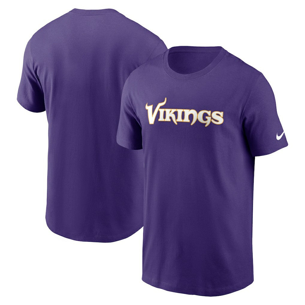 Nike Minnesota Vikings Primetime Wordmark Essential T-Shirt Purple