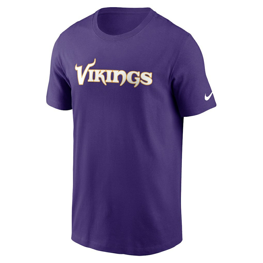 Nike Minnesota Vikings Primetime Wordmark Essential T-Shirt Purple