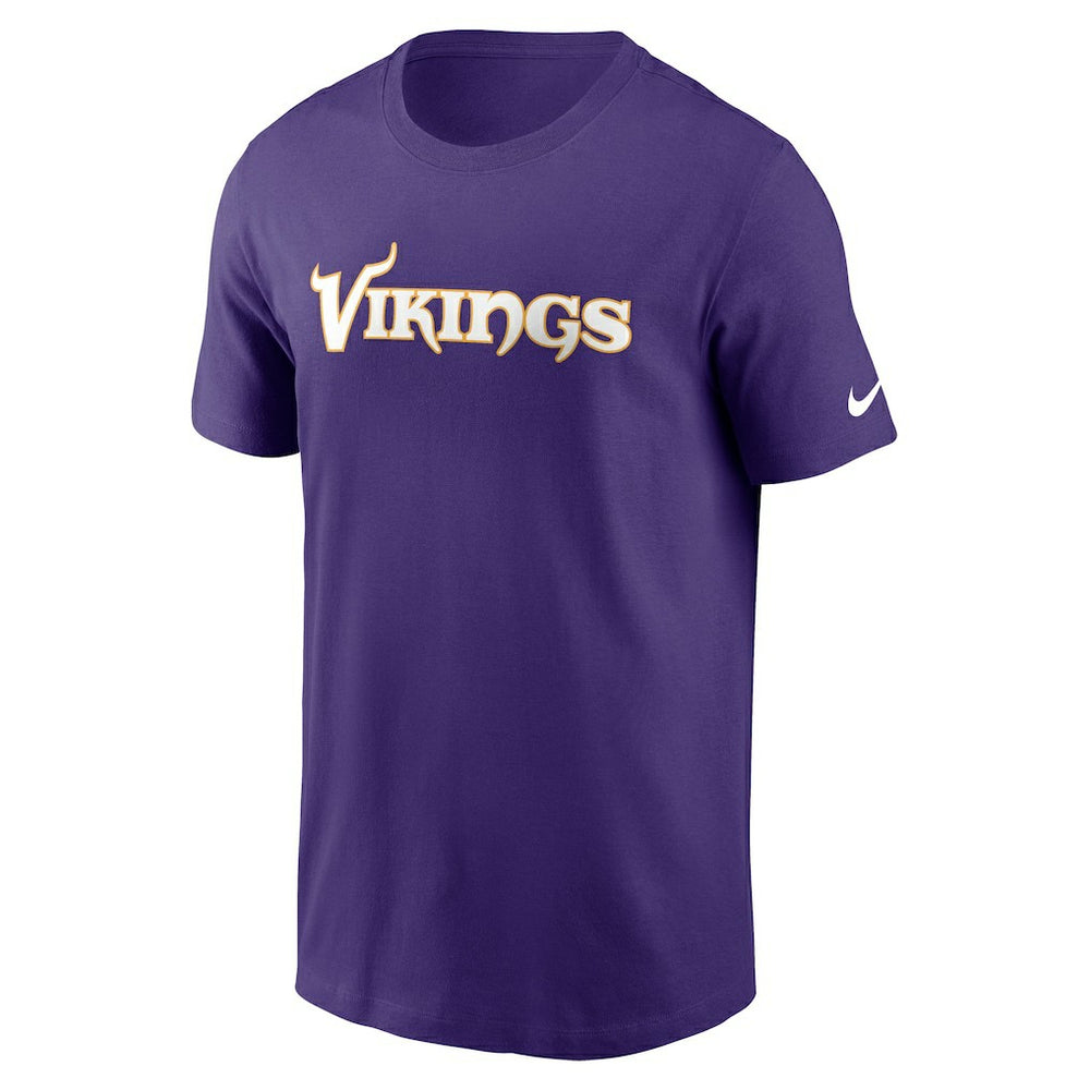 Nike Minnesota Vikings Primetime Wordmark Essential T-Shirt Purple