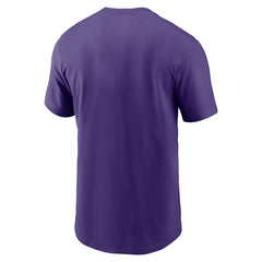 Nike Minnesota Vikings Primetime Wordmark Essential T-Shirt Purple