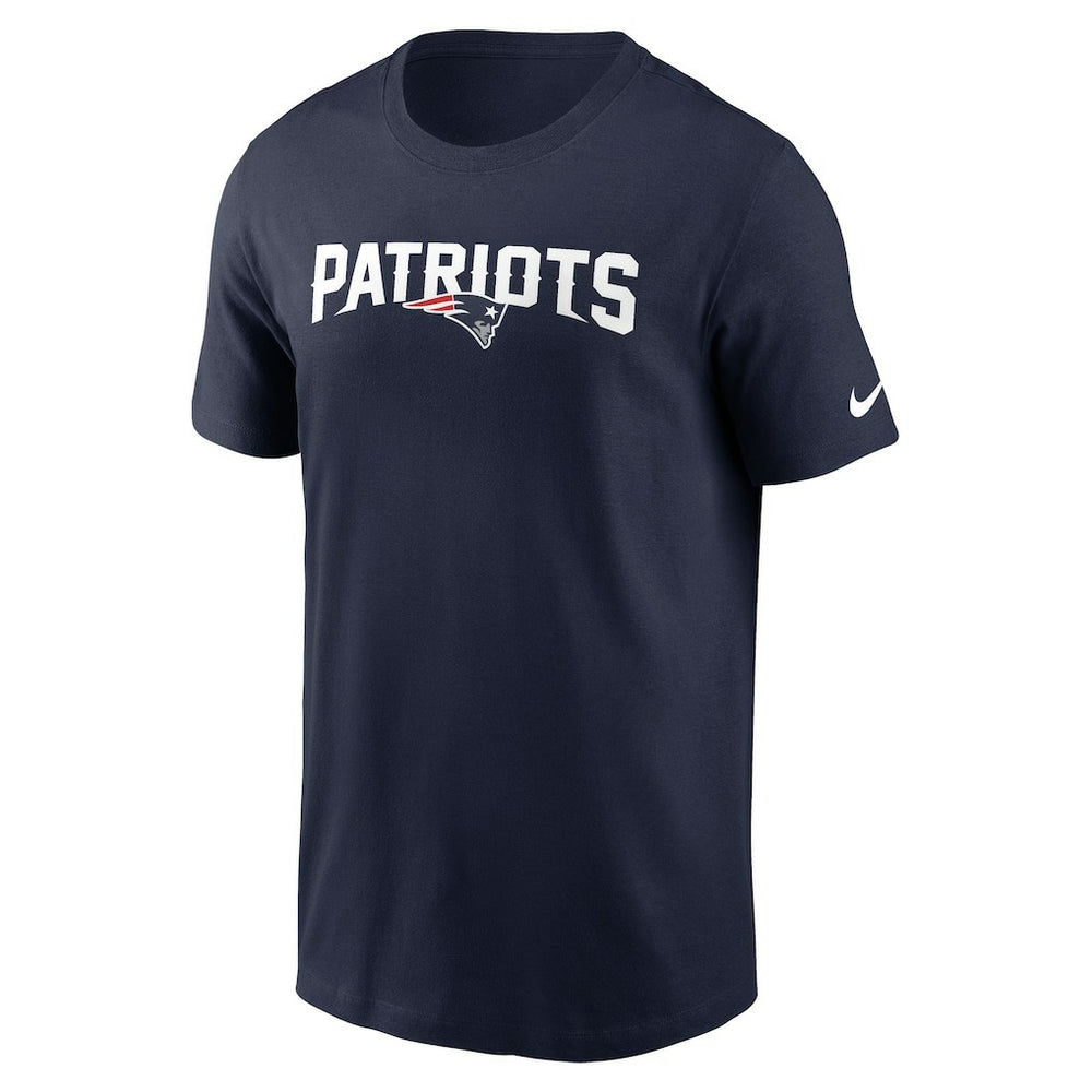 Nike New England Patriots Primetime Wordmark Essential T-Shirt Navy