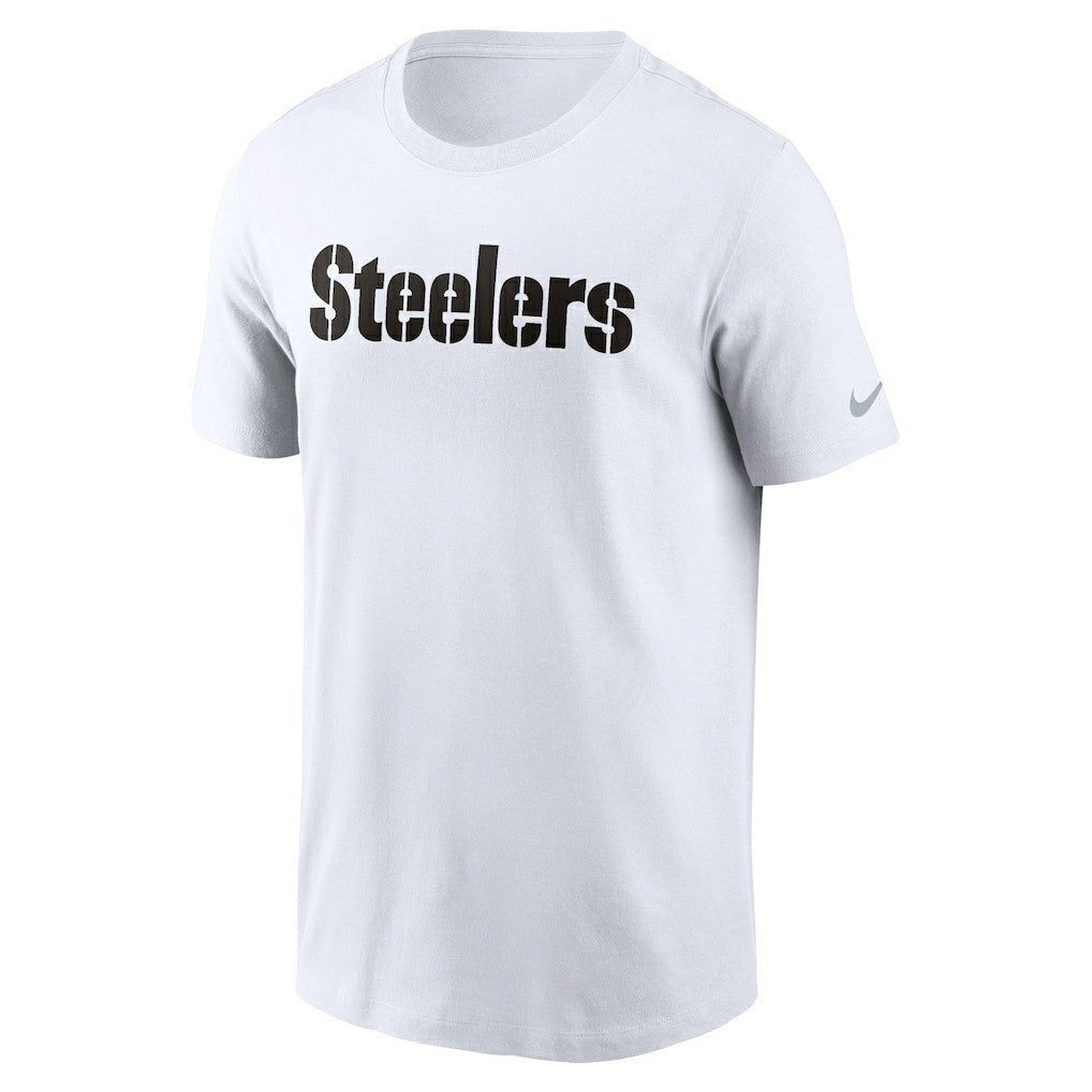 Nike Pittsburgh Steelers Primetime Wordmark Essential T-Shirt White