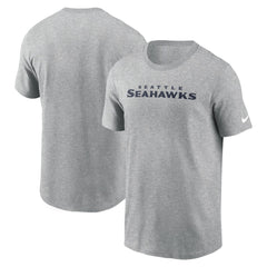 Nike Seattle Seahawks Primetime Wordmark Essential T-Shirt Heather Gray