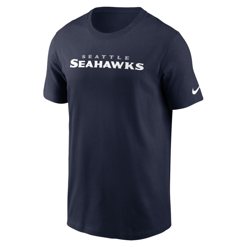 Nike Seattle Seahawks Primetime Wordmark Essential T-Shirt College Navy