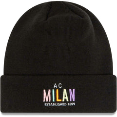 AC Milan New Era Wordmark Cuffed Knit Hat Black - New Era