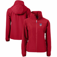 New York Mets Cutter & Buck Women's Charter Eco Recycled Full-Zip Jacket - Red - MLB Sale