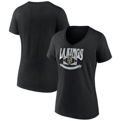 Los Angeles Kings Women's Slapshot V-Neck T-Shirt - Black - NHL 200501592