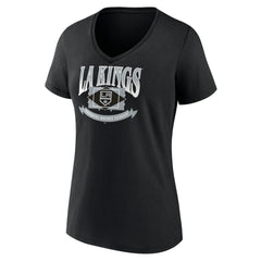Los Angeles Kings Women's Slapshot V-Neck T-Shirt - Black - NHL 200501592