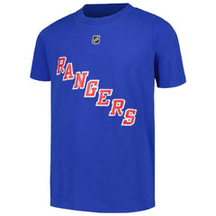 Igor Shesterkin New York Rangers Youth Player Name & Number T-Shirt - Blue - NHL 200504378