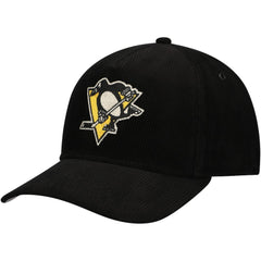 Pittsburgh Penguins American Needle Corduroy Chain Stitch Adjustable Hat - Black - NHL 200509106
