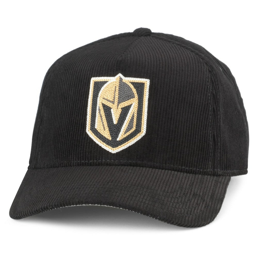 Vegas Golden Knights American Needle Corduroy Chain Stitch Adjustable Hat - Black - NHL 200509110