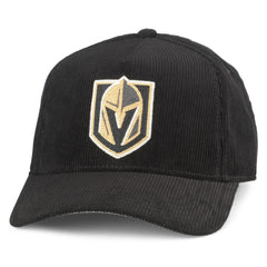 Vegas Golden Knights American Needle Corduroy Chain Stitch Adjustable Hat - Black - NHL 200509110