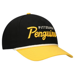 Pittsburgh Penguins American Needle Roscoe Washed Twill Adjustable Hat - Black/Gold - NHL 200509117