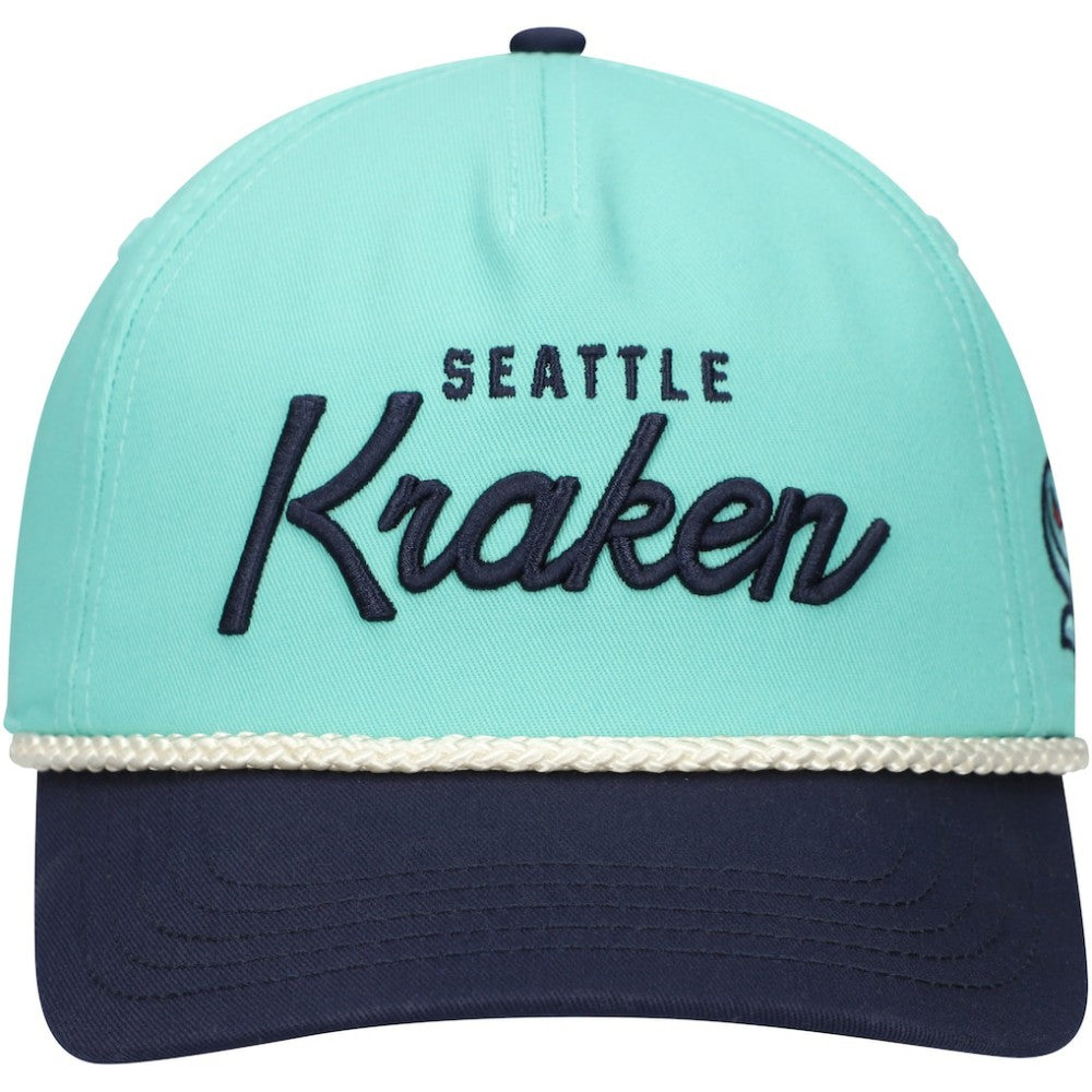 Seattle Kraken American Needle Roscoe Washed Twill Adjustable Hat - Light Blue/Deep Sea Blue - NHL 200509118