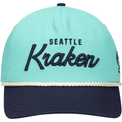 Seattle Kraken American Needle Roscoe Washed Twill Adjustable Hat - Light Blue/Deep Sea Blue - NHL 200509118