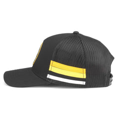 Boston Bruins American Needle HotFoot Stripes Trucker Adjustable Hat - Black - NHL 200509122