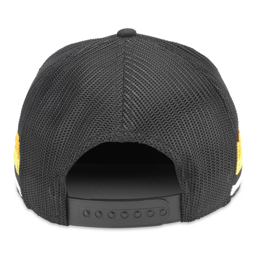Boston Bruins American Needle HotFoot Stripes Trucker Adjustable Hat - Black - NHL 200509122