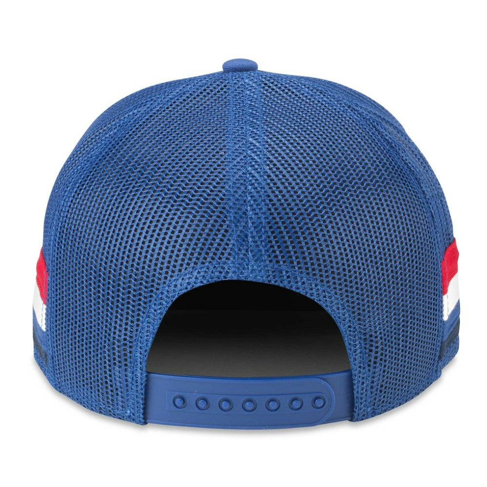 New York Rangers American Needle HotFoot Stripes Trucker Adjustable Hat - Blue - NHL 200509129
