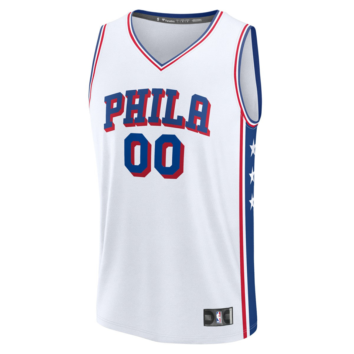 Philadelphia 76ers Youth Fast Break Custom Replica Jersey White Association Edition | Fanatics online