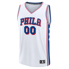 Philadelphia 76ers Youth Fast Break Custom Replica Jersey White Association Edition | Fanatics online