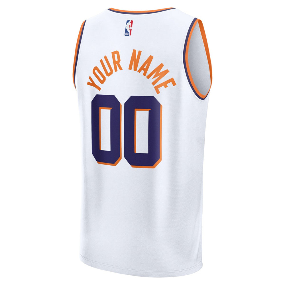 Phoenix Suns Youth Fast Break Custom Replica Jersey White Association Edition | Fanatics for sale