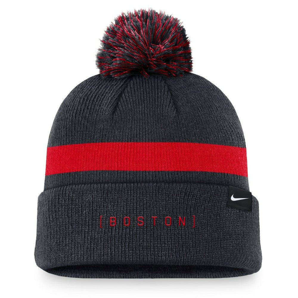 Boston Red Sox Nike Hometown Peak Cuffed Knit Hat with Pom - Navy - Nike Discount