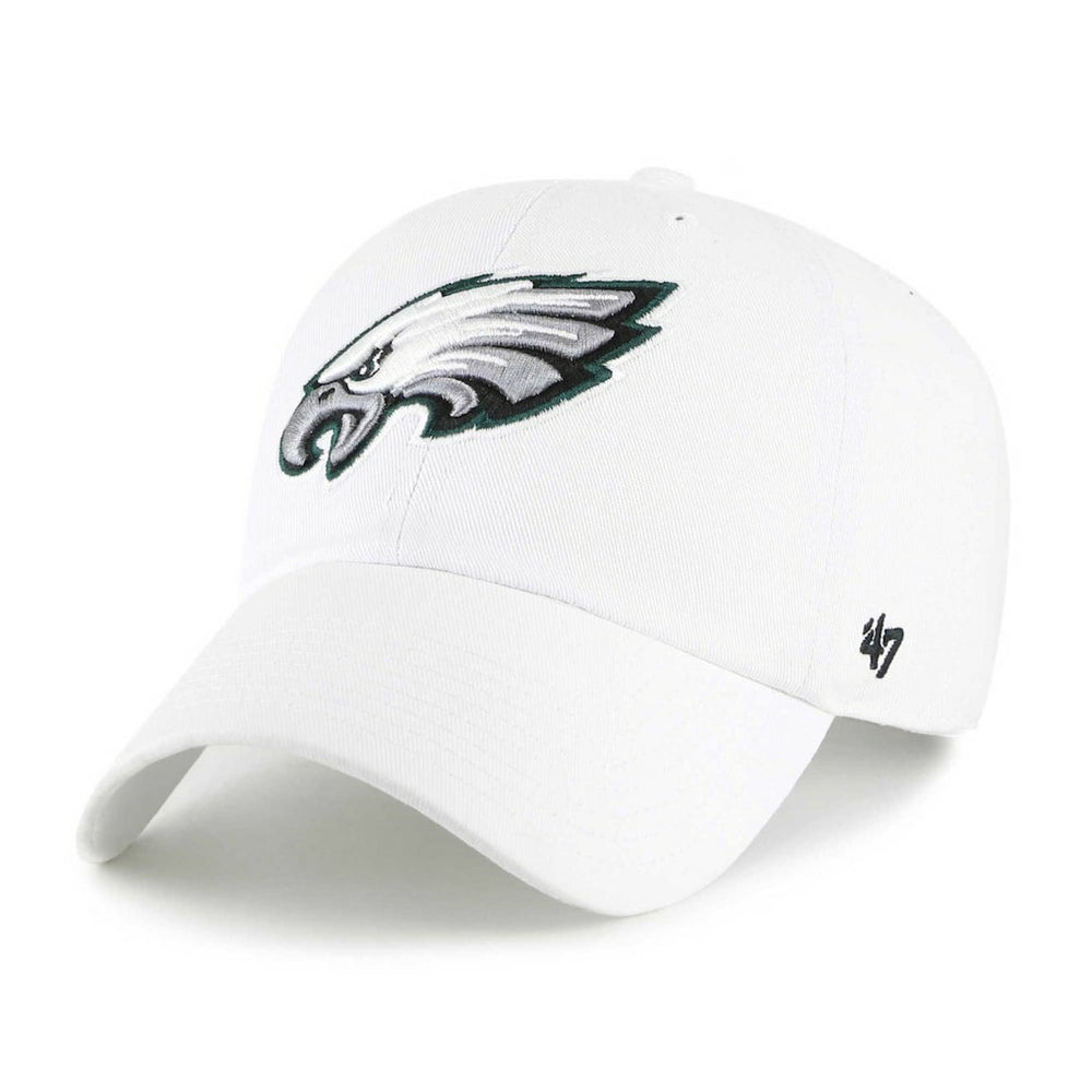 47 brand Philadelphia Eagles '47 Clean Up Adjustable Hat White