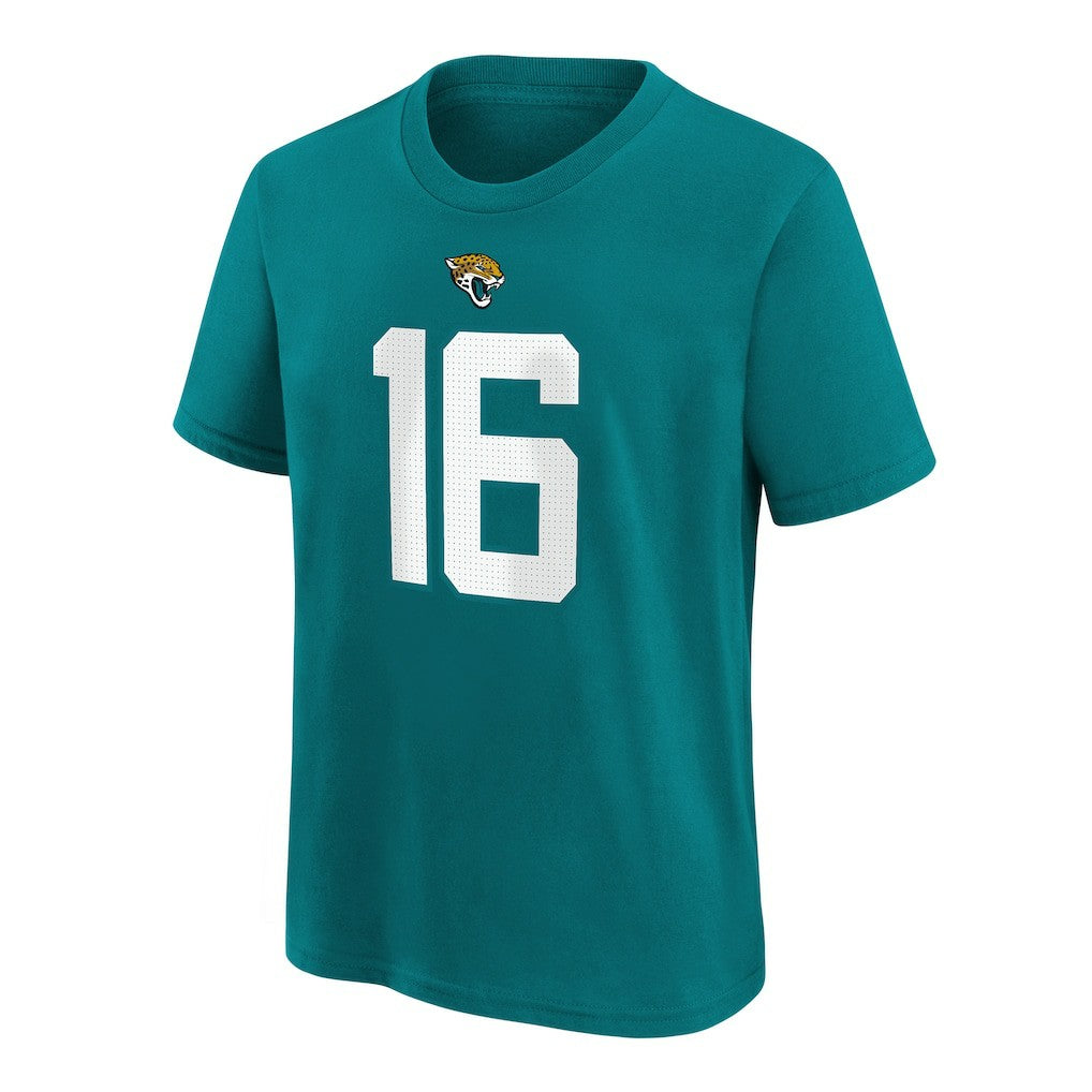 Nike Trevor Lawrence Jacksonville Jaguars Preschool Player Name & Number T-Shirt Teal