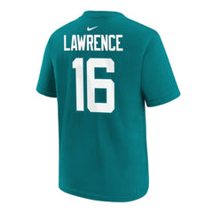 Nike Trevor Lawrence Jacksonville Jaguars Preschool Player Name & Number T-Shirt Teal