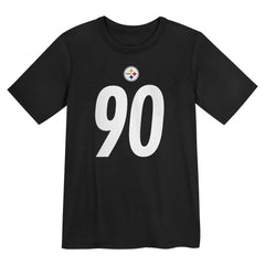 Nike T.J. Watt Pittsburgh Steelers Preschool Player Name & Number T-Shirt Black