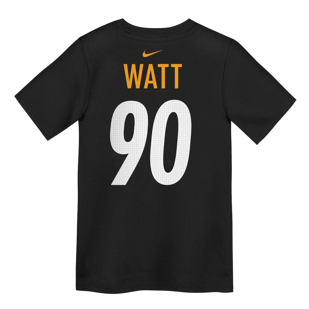 Nike T.J. Watt Pittsburgh Steelers Preschool Player Name & Number T-Shirt Black