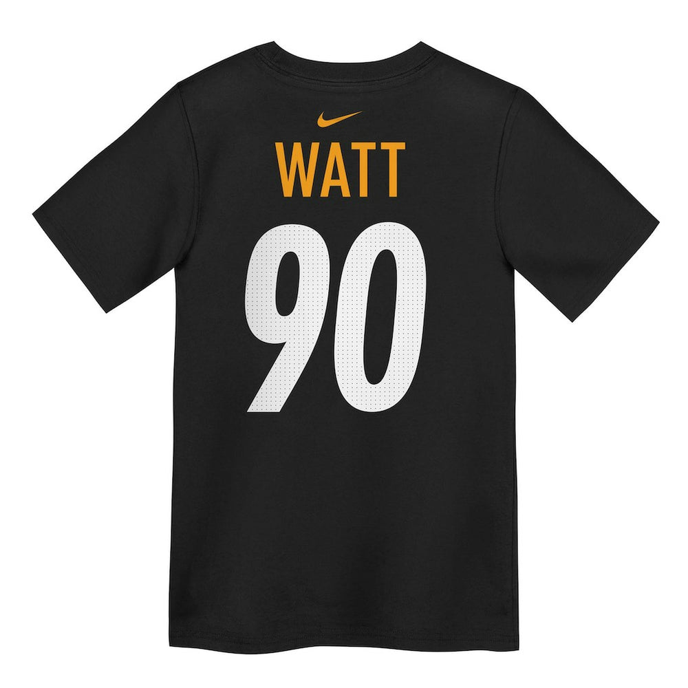 Nike T.J. Watt Pittsburgh Steelers Preschool Player Name & Number T-Shirt Black