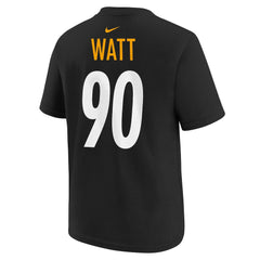 Nike T.J. Watt Pittsburgh Steelers Youth Player Name & Number T-Shirt Black
