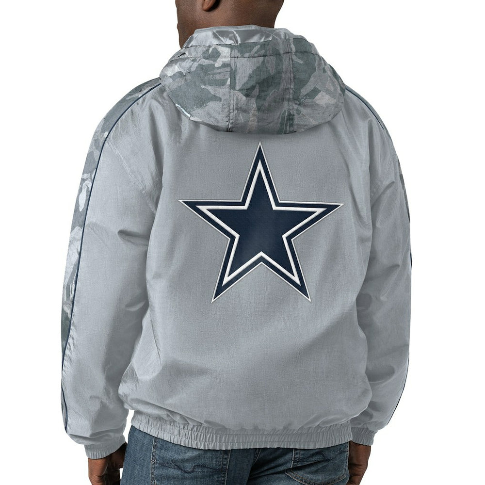 Dallas Cowboys Starter Throwback Thursday Night Lights Hoodie Full-Zip Jacket Silver